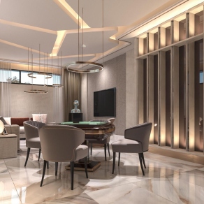 现代棋牌室3D模型下载